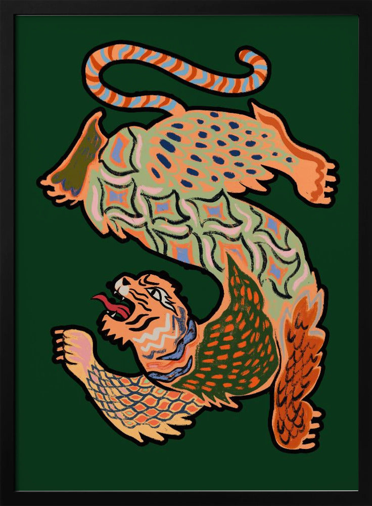 Vibrant Mythical Beast By Arty Guava