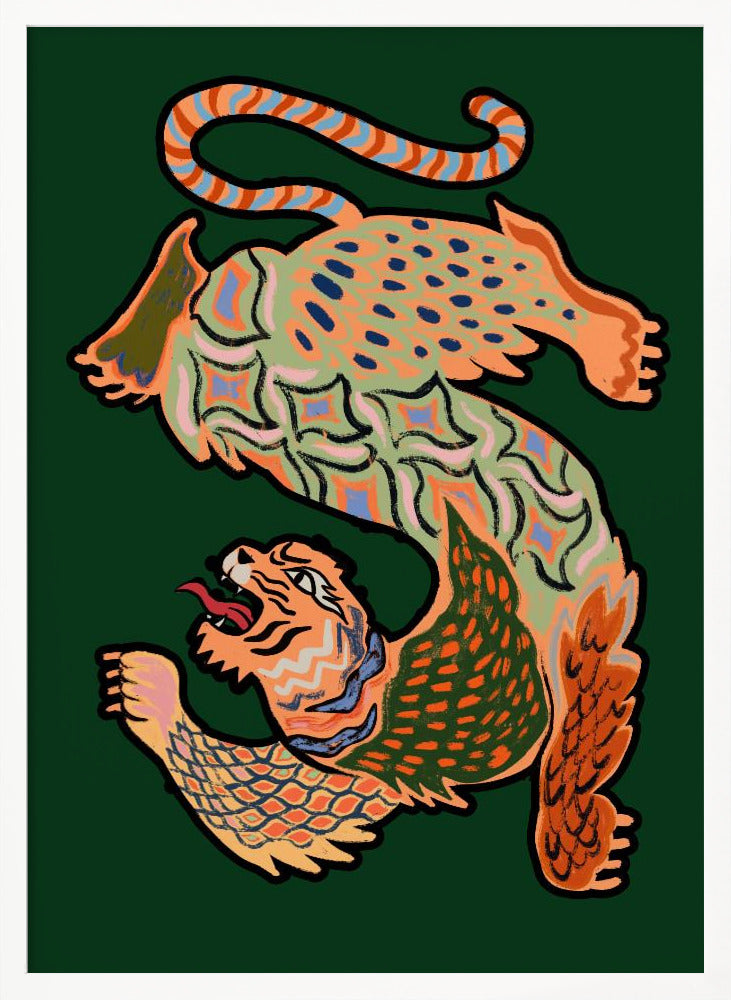 Vibrant Mythical Beast By Arty Guava