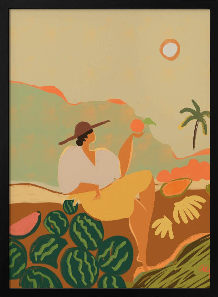 Sunny Harvest Scene By Arty Guava