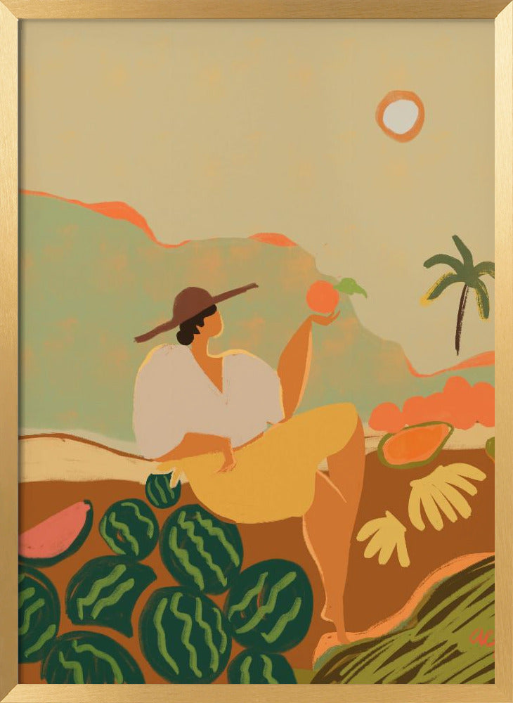 Sunny Harvest Scene By Arty Guava