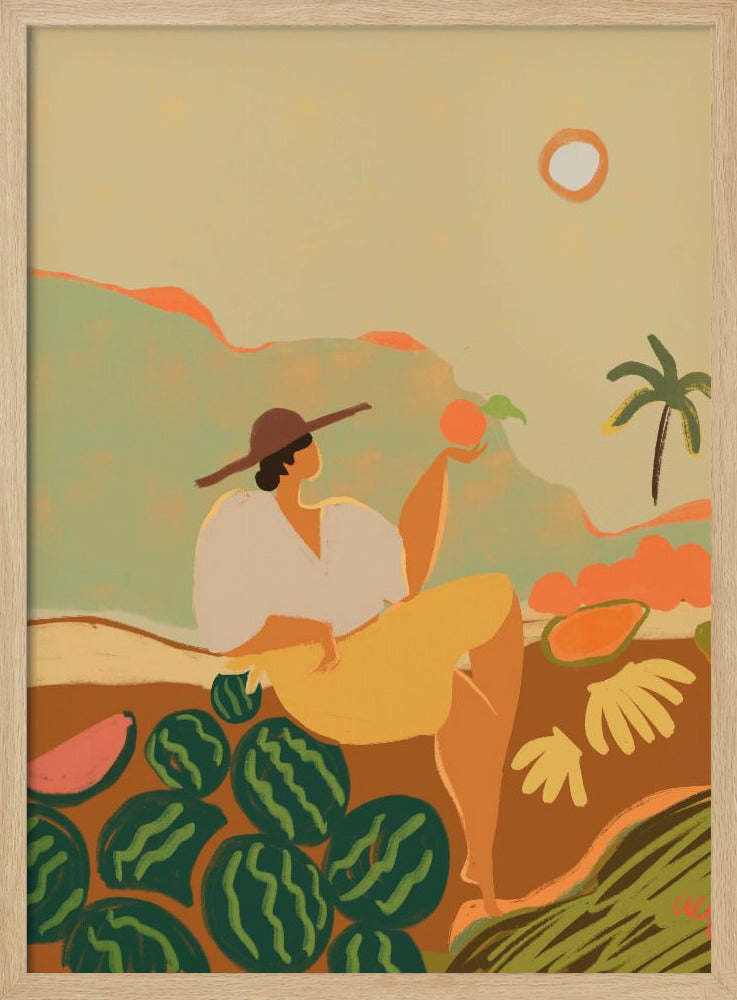 Sunny Harvest Scene By Arty Guava