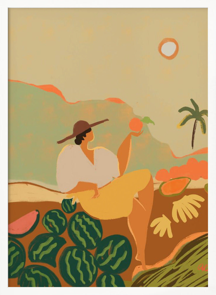 Sunny Harvest Scene By Arty Guava