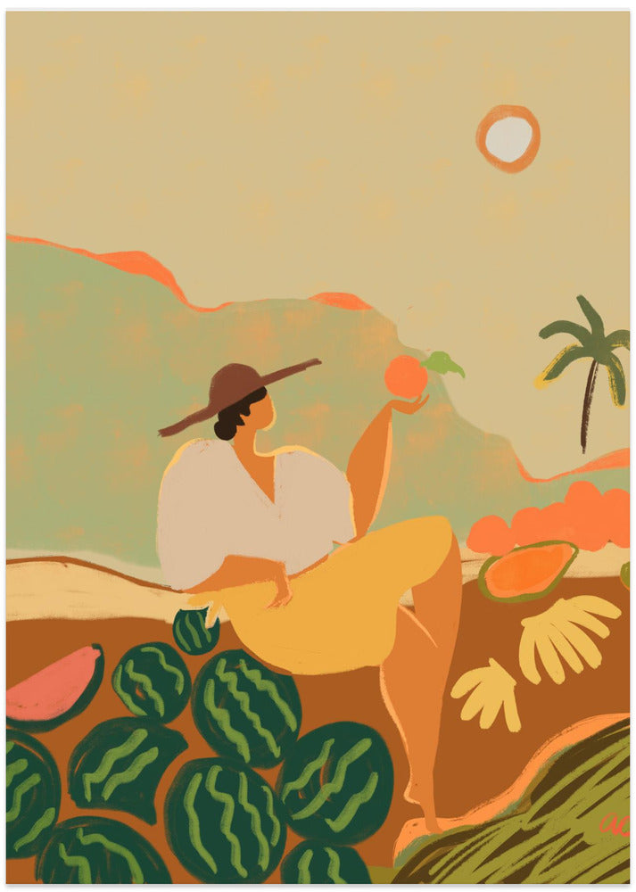 Sunny Harvest Scene By Arty Guava