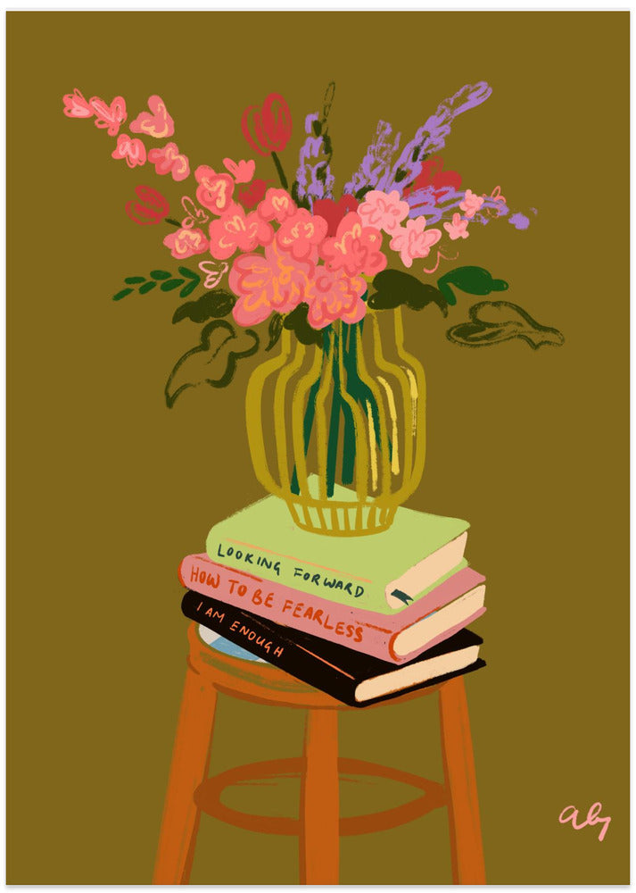 Floral Vase By Arty Guava