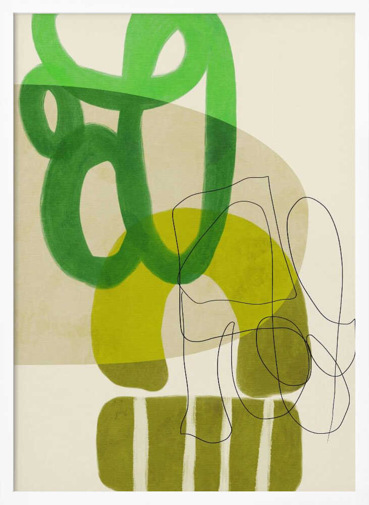 Painted Lines Green Tan 2 Kopie