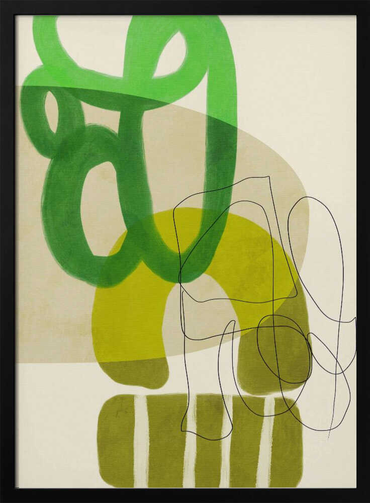 Painted Lines Green Tan 2 Kopie