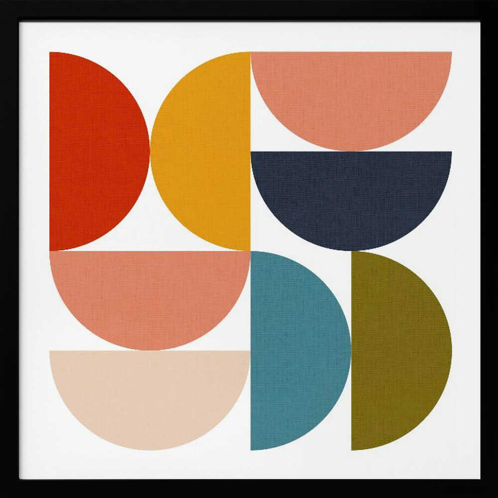 Mid Century Geometric Color Play 4