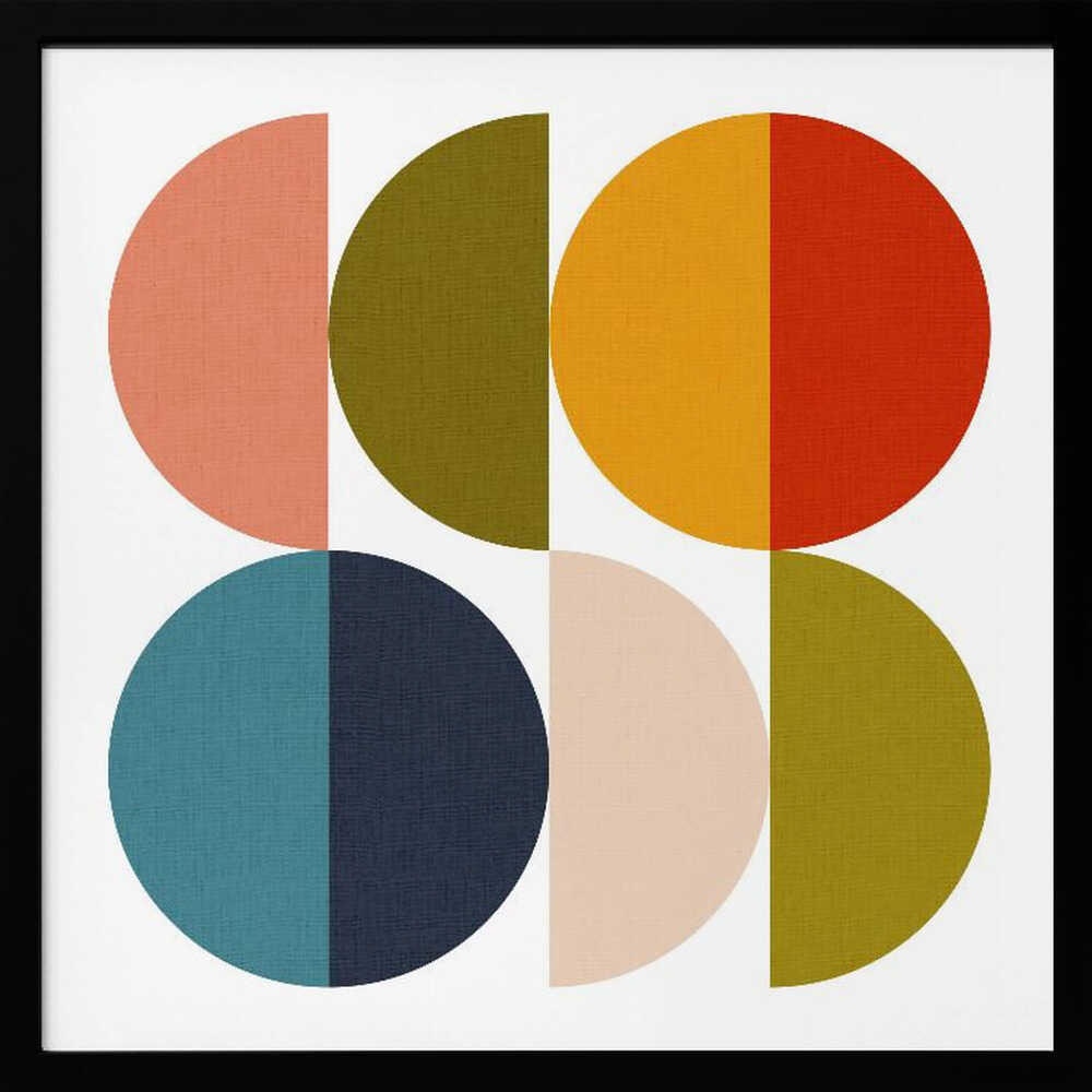 Mid Century Geometric Color Play 2