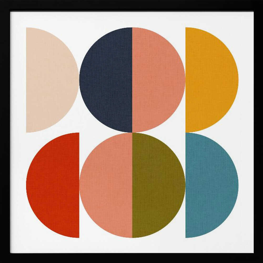 Mid Century Geometric Color Play 1