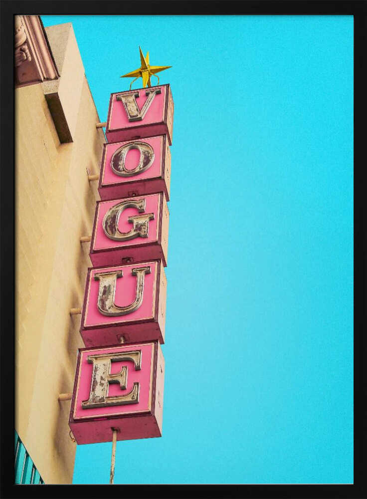 Vogue Theatre Sign in Hollywood