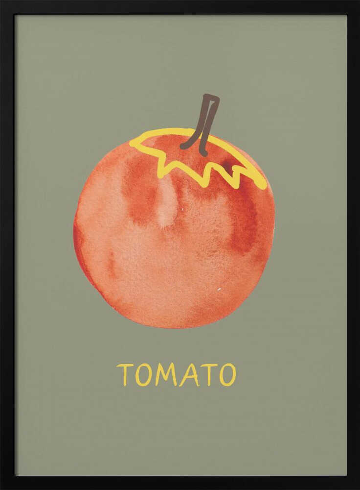 Fresh Watercolor Tomato