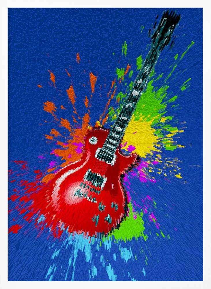 Vibrant Guitar Splash