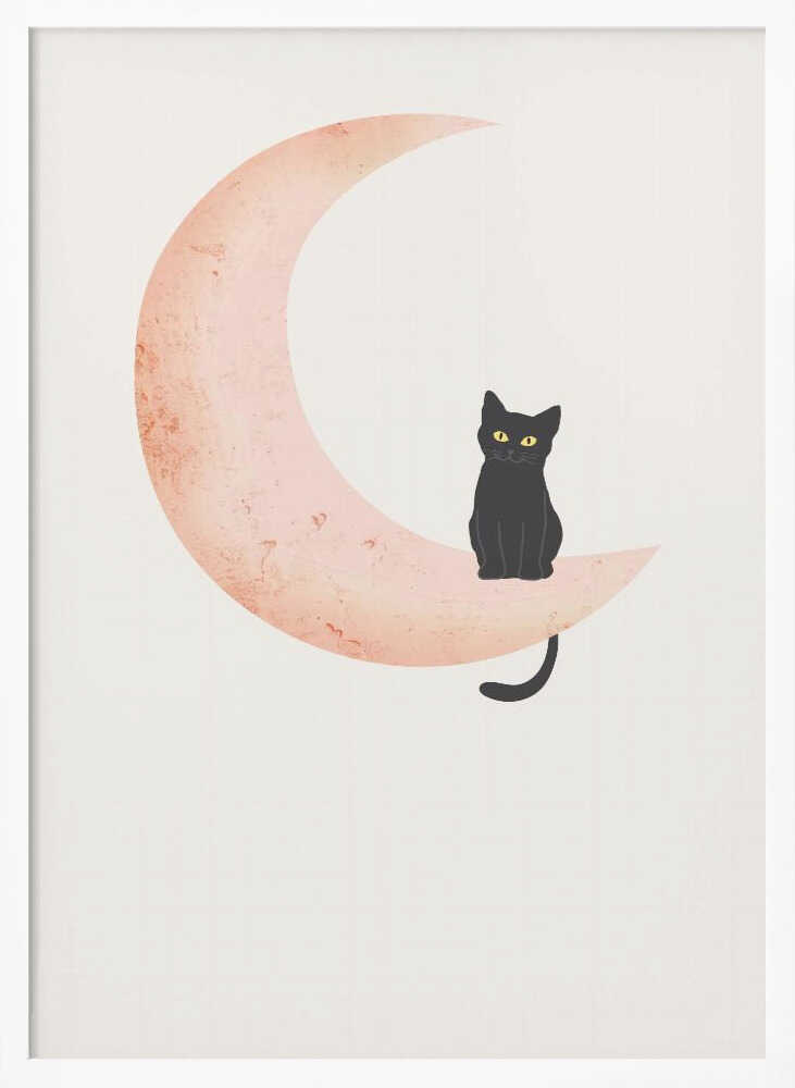 Cat Crescent Moon