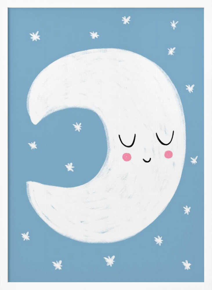Sleepy Crescent Moon