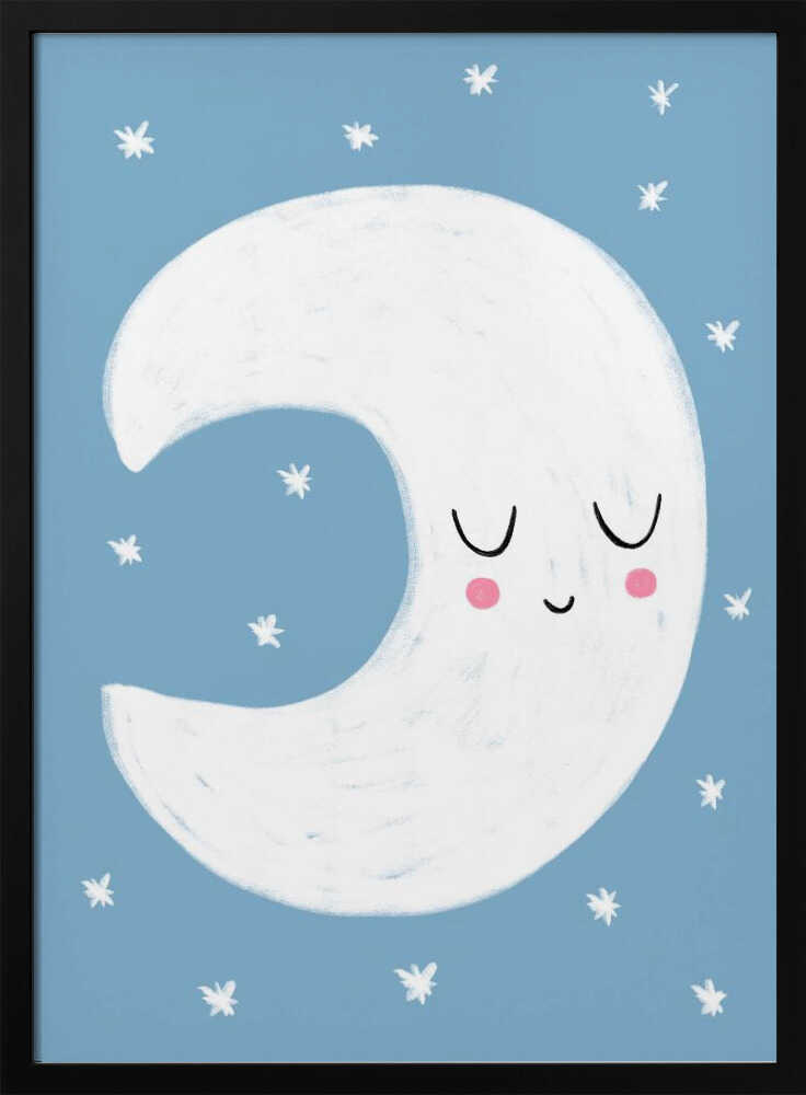 Sleepy Crescent Moon