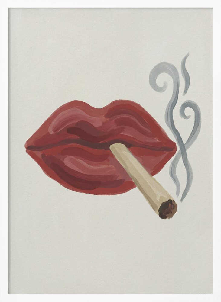 Smoking Red Lips