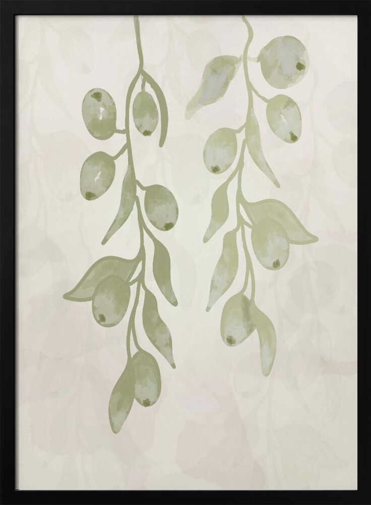 Olive Branches Watercolor