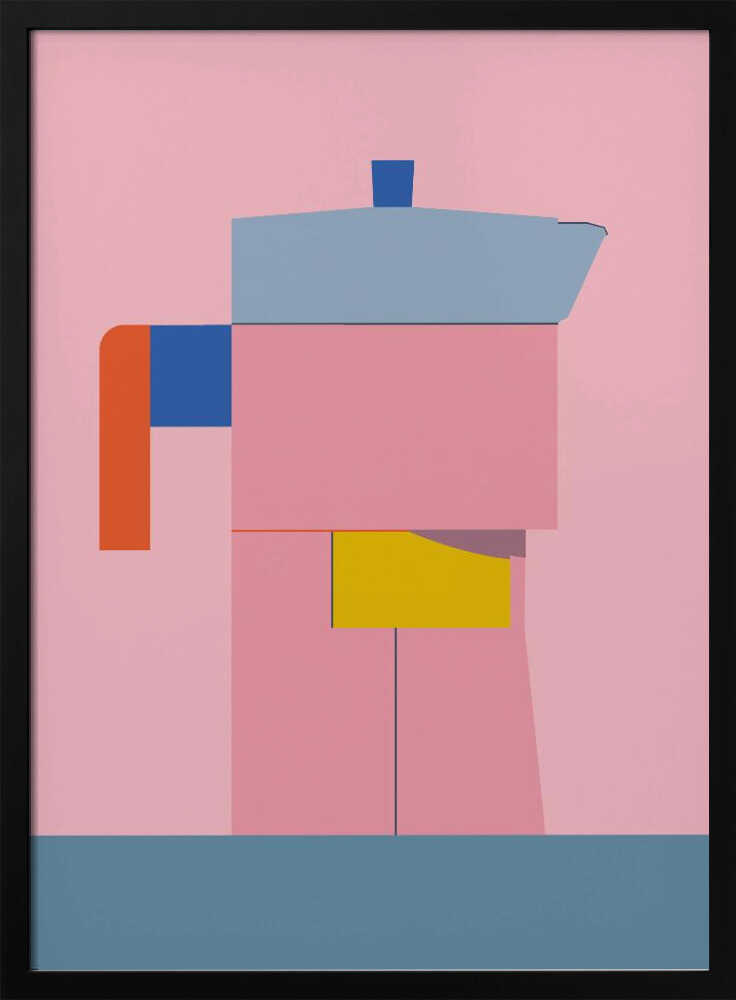 Colorful Geometric Coffee Pot