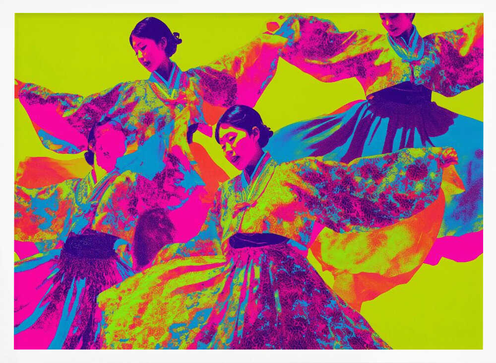 Colorful Hanbok Dancers