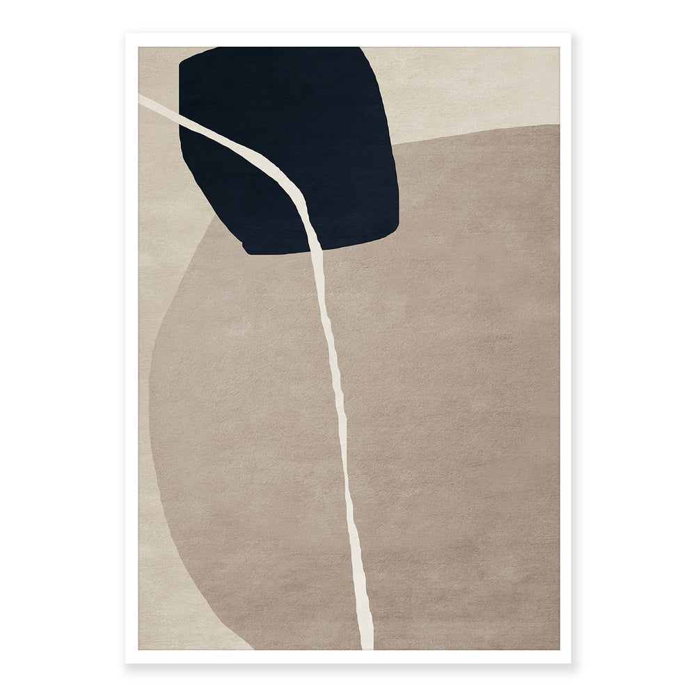 Black Stone Abstract Wall Art