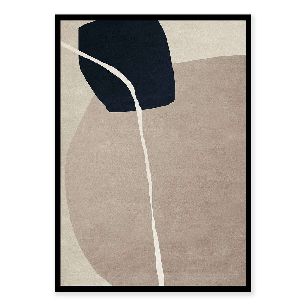 Black Stone Abstract Wall Art