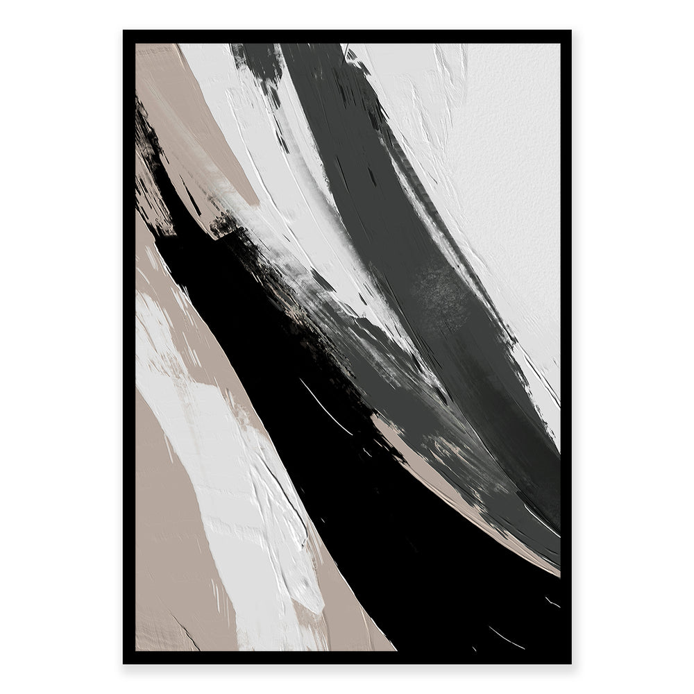 Brush Strokes Abstract Wall Art 01