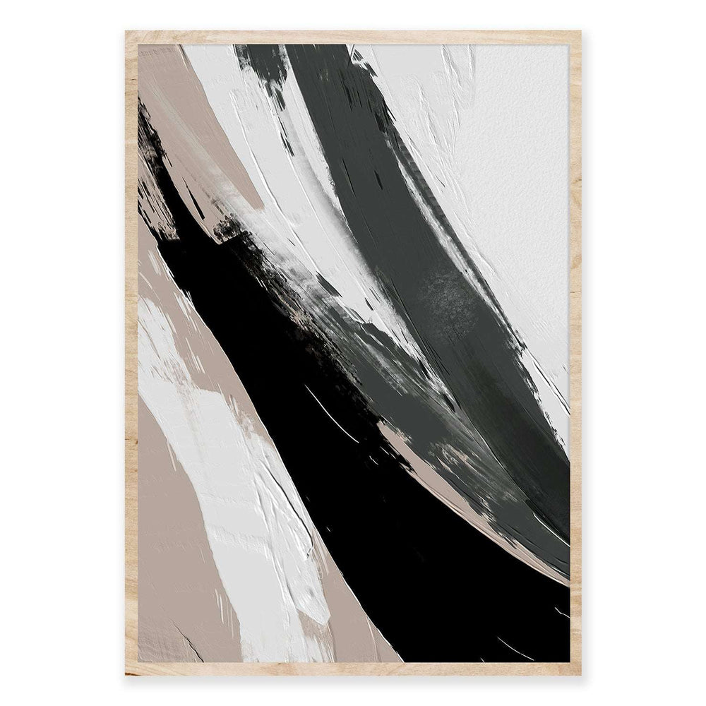 Brush Strokes Abstract Wall Art 01