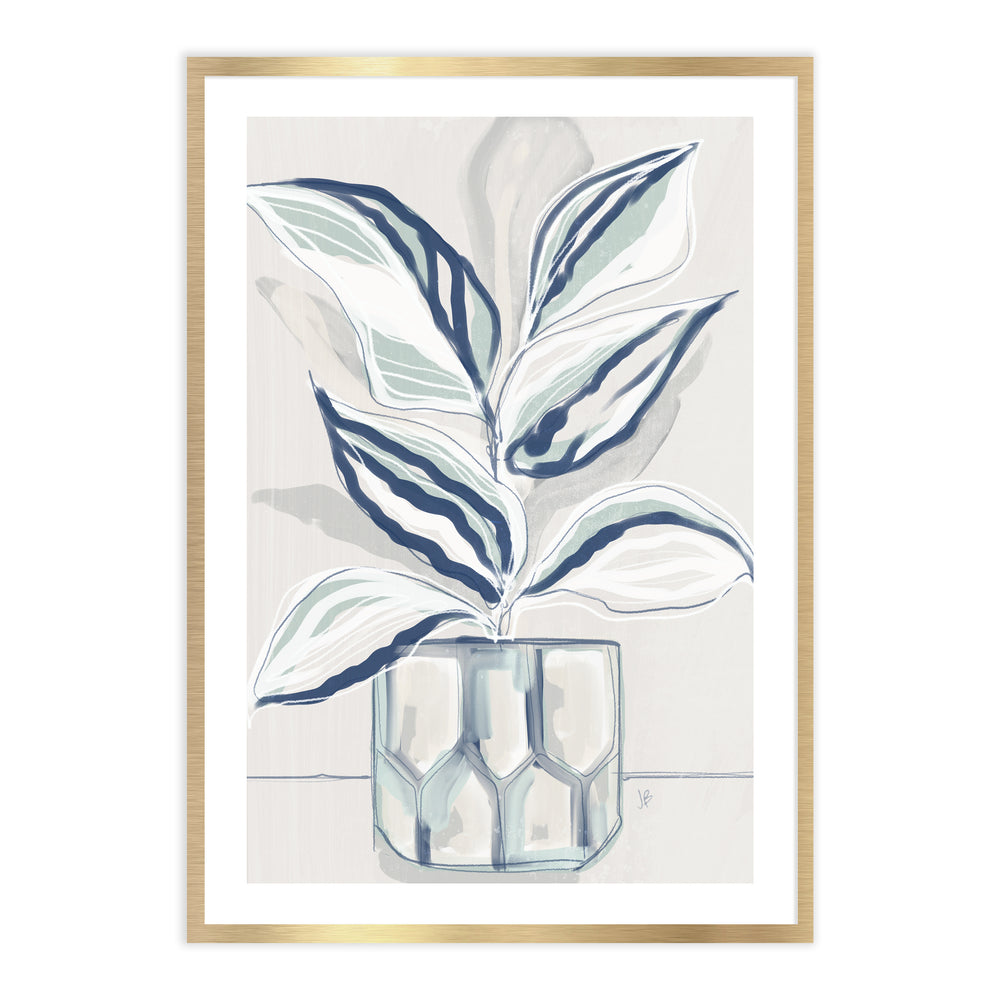 House Plant Wall Art Set - Calathea