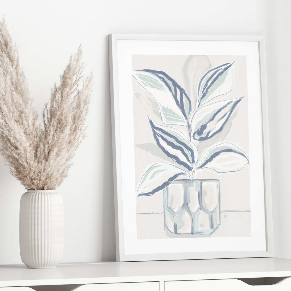 House Plant Wall Art Set - Calathea