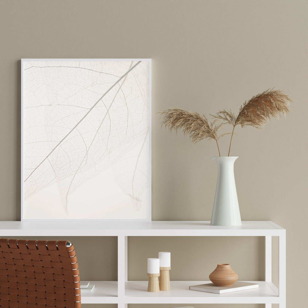 Calm Close Up Leaf Photographic Print 01