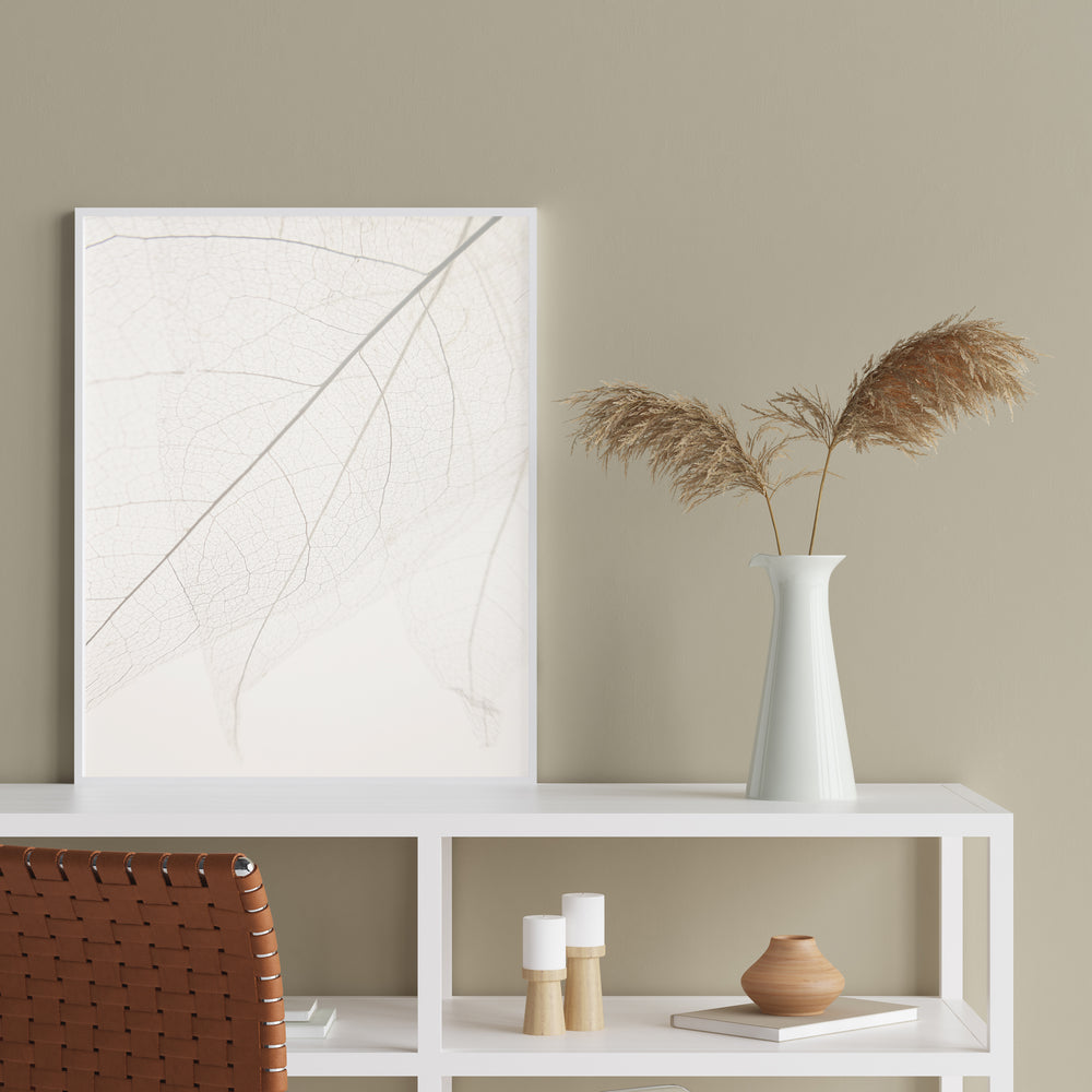 Calm Close Up Leaf Photographic Print 01