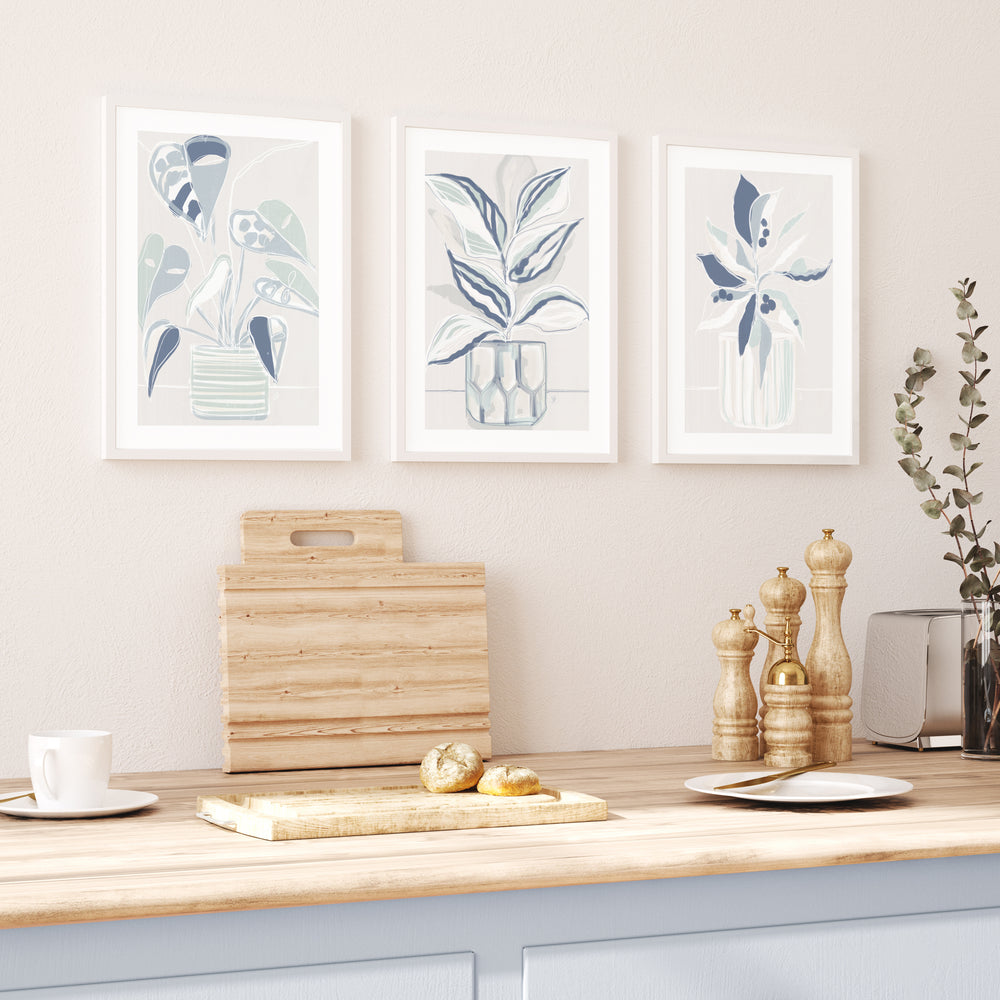 House Plant Wall Art Set - Dieffenbachia