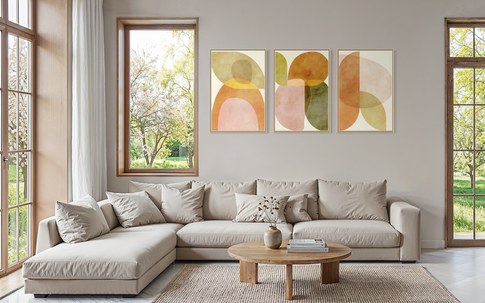 Aqua Shapes Living Room Bundle