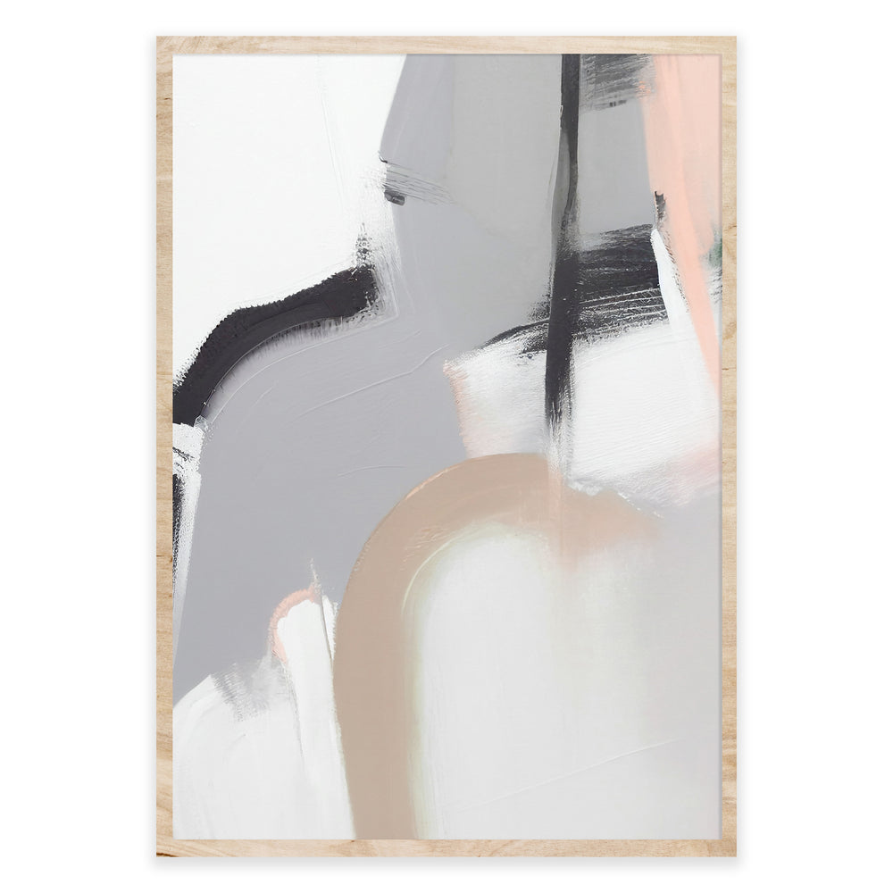 Pastel Mountain Abstract Wall Art