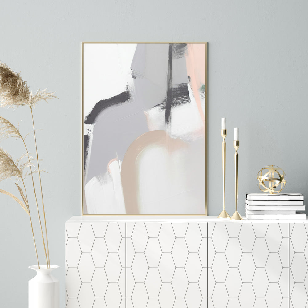 Pastel Mountain Abstract Wall Art