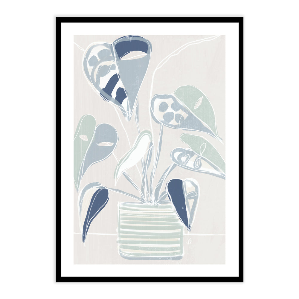House Plant Wall Art Set - Philodendron