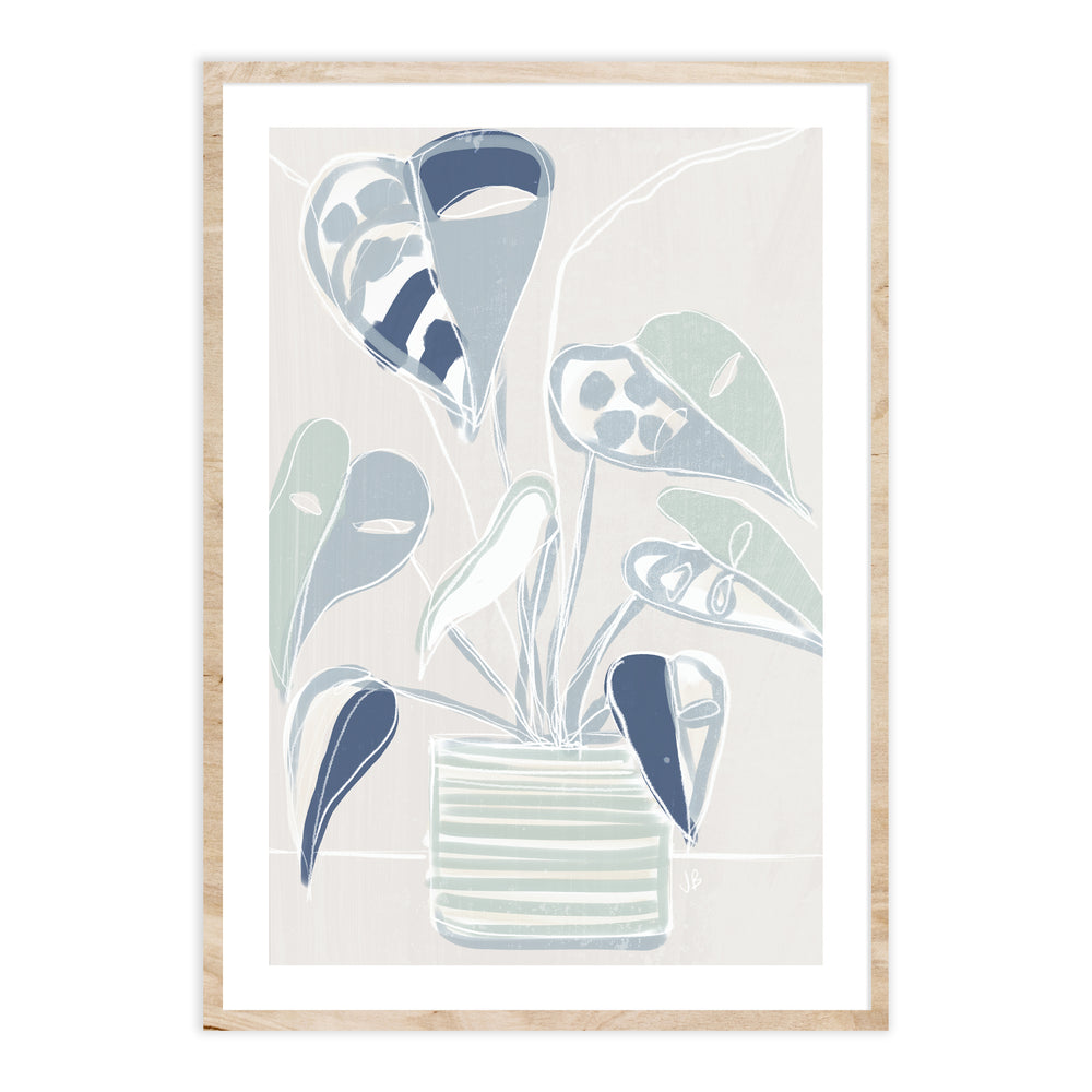 House Plant Wall Art Set - Philodendron