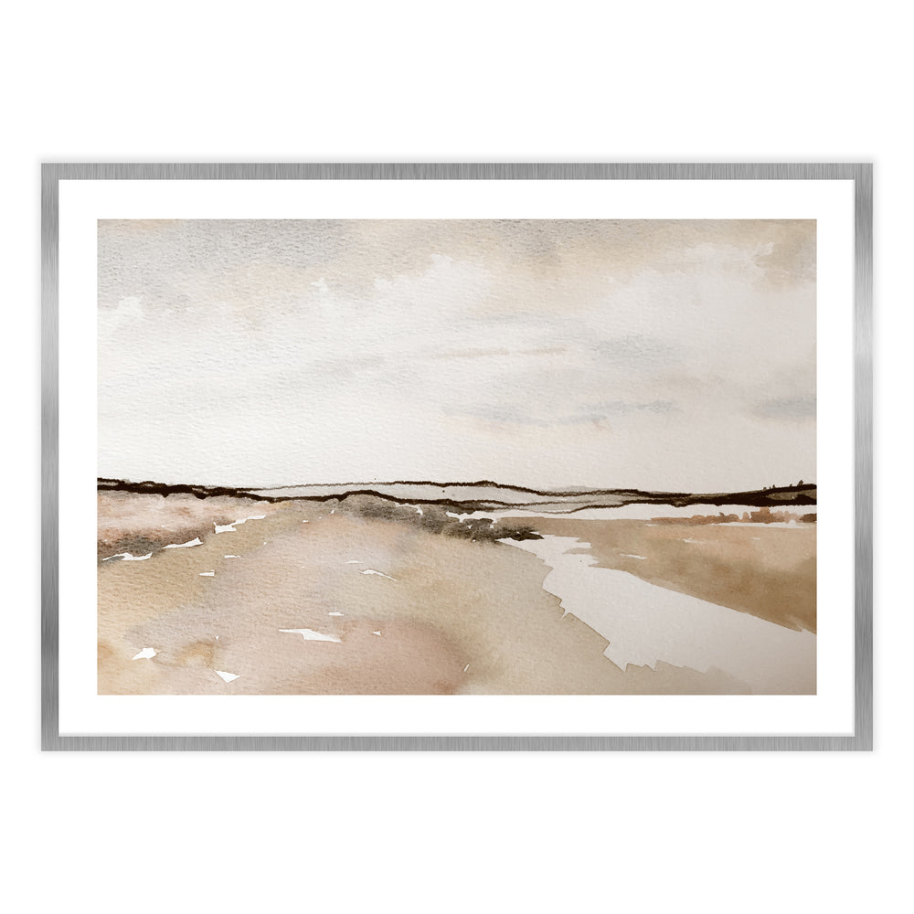 Rustic Hills Landscape Watercolour