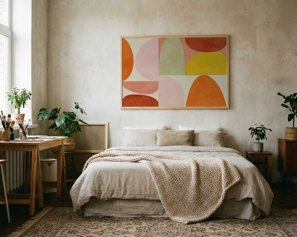 Warm Pastel Geometry