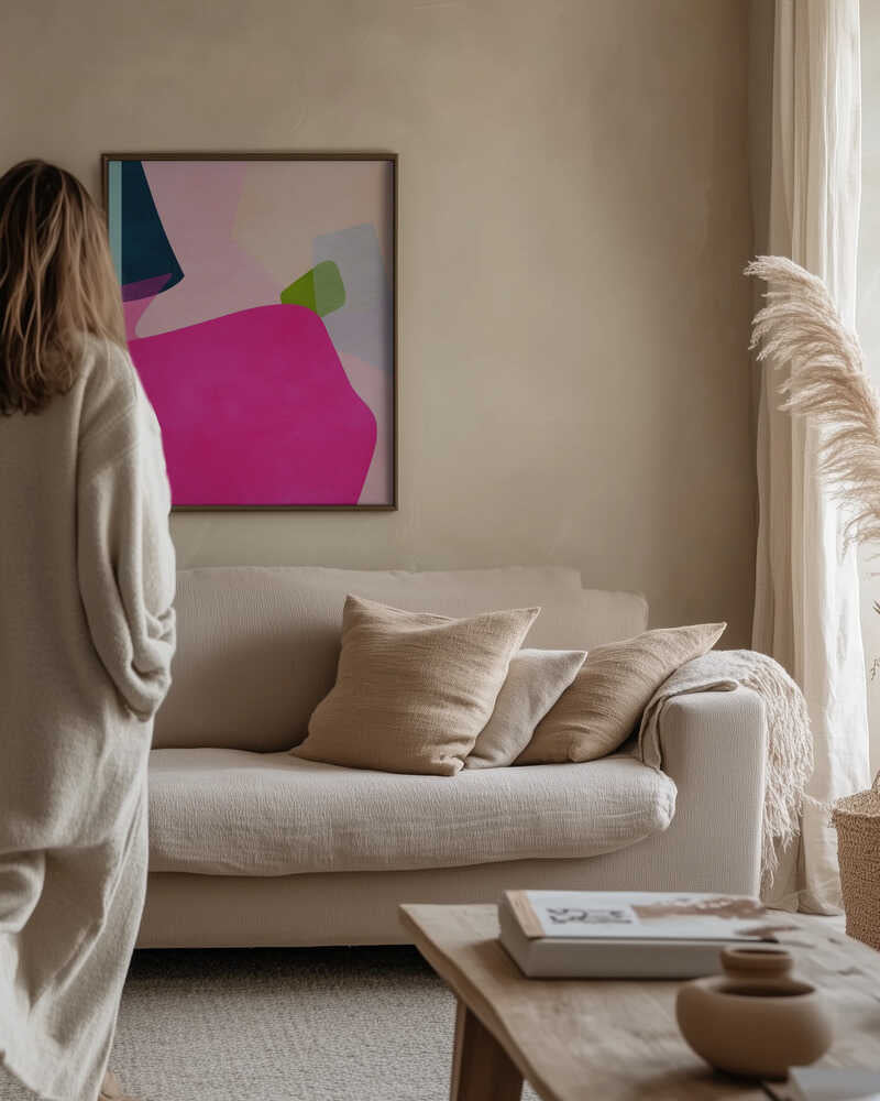 Pink pastel shape