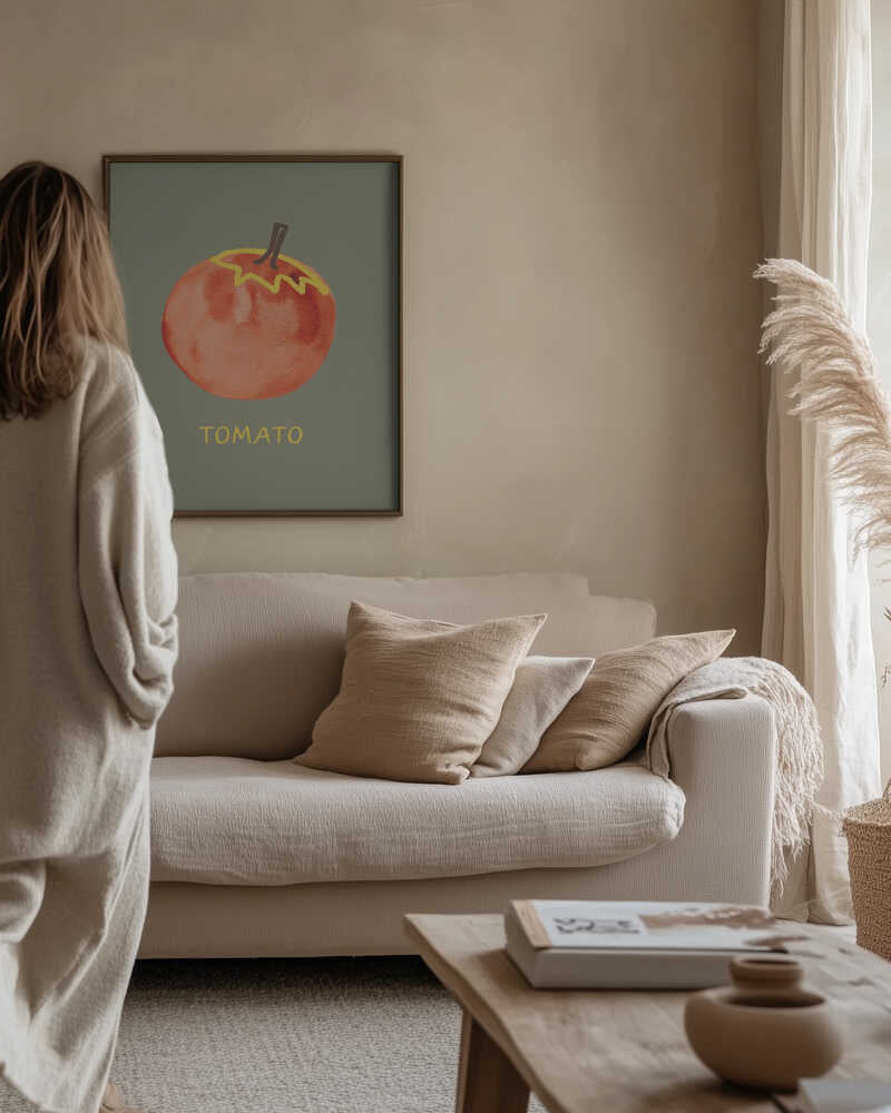 Fresh Watercolor Tomato