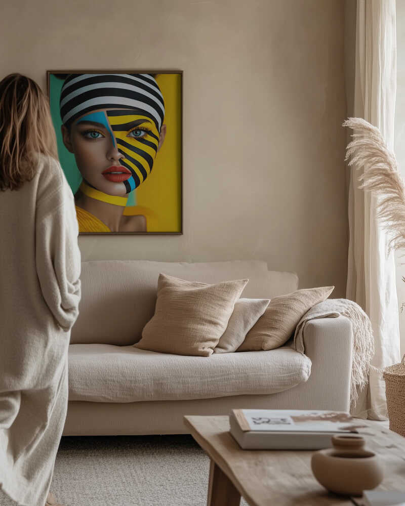 Vibrant Graphic Portrait