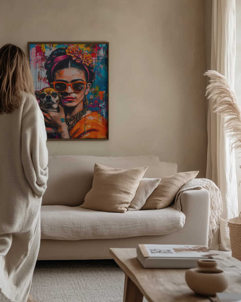 Colorful Pop Art Woman