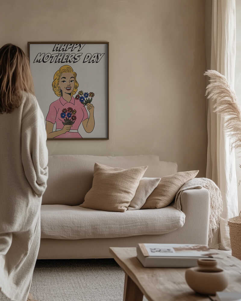 Happy Mothers Day Vintage Pop Art