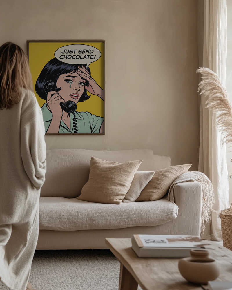 Send Chocolate Pop Art