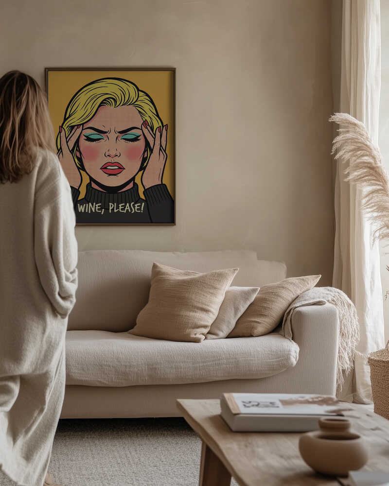 Wine Please Pop Art