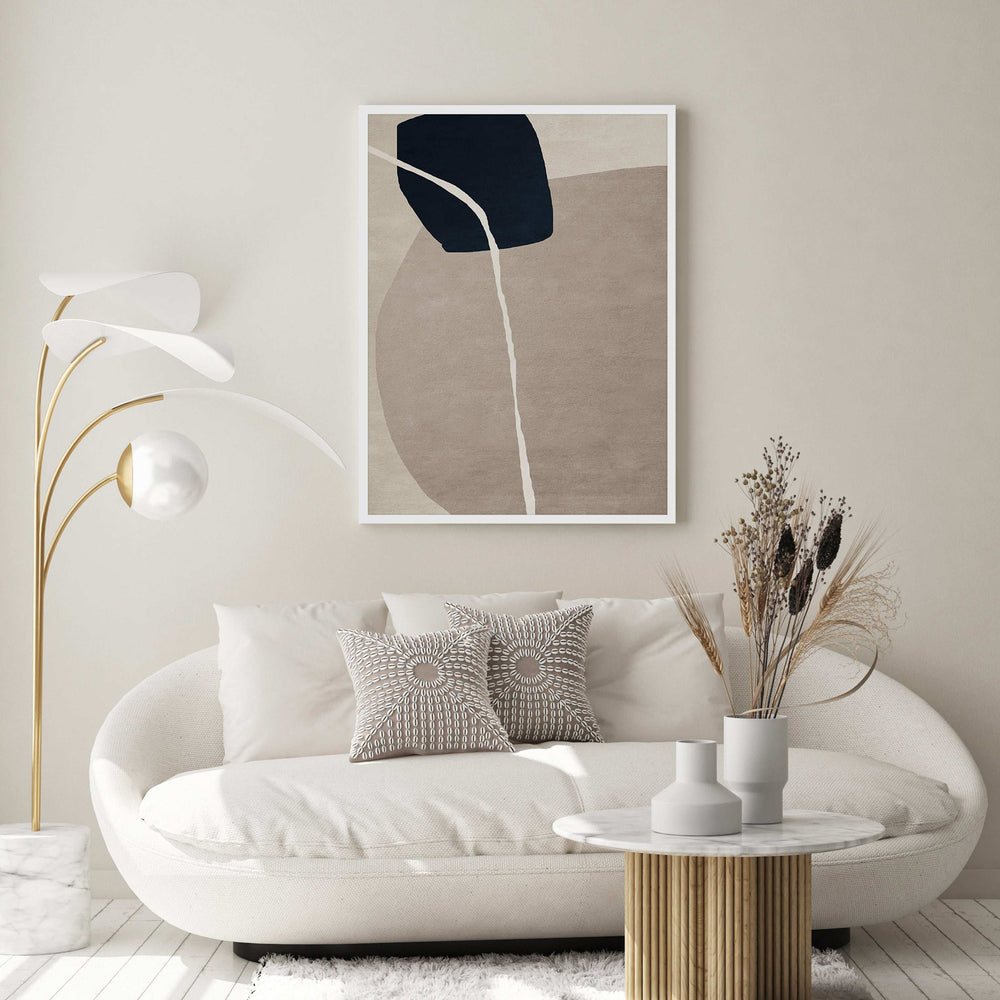 Black Stone Abstract Wall Art