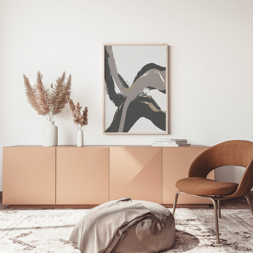Brush Strokes Abstract Wall Art 03