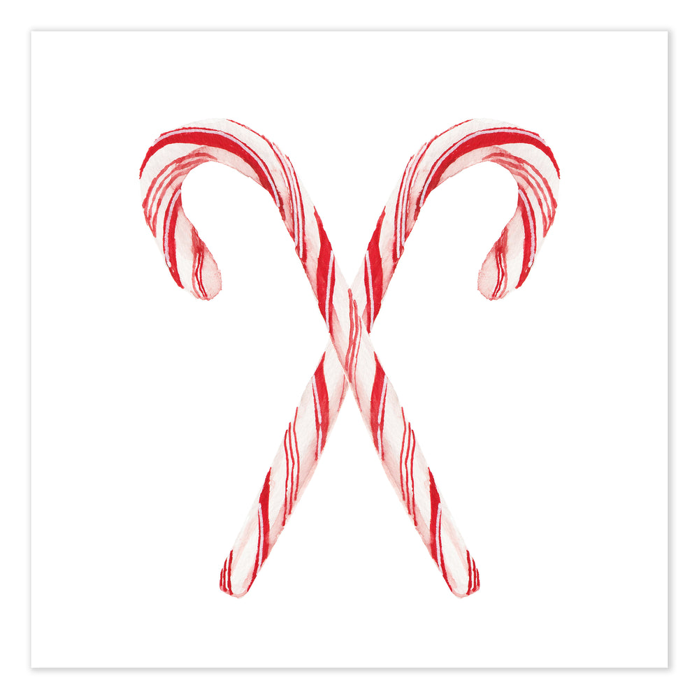 Candy Cane Festive Print