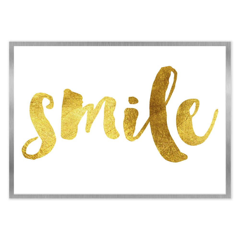 Gold Smile Festive Print